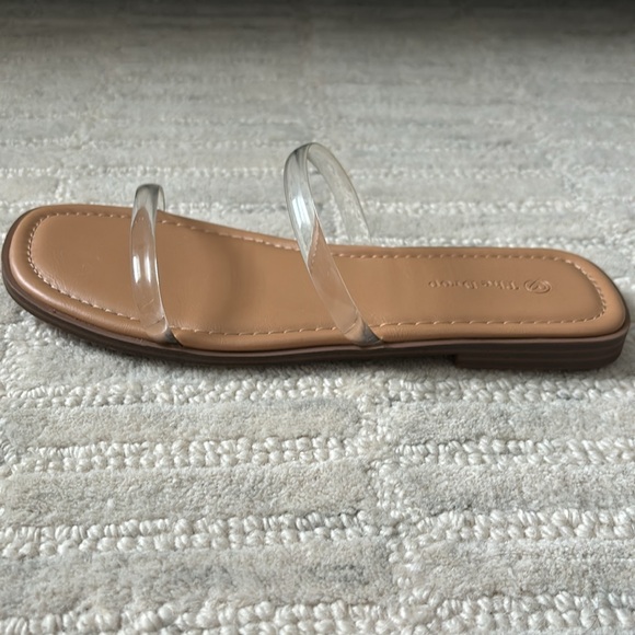 The Drop Women’s Paris Square Toe Two Strap Sandal - Picture 9 of 13